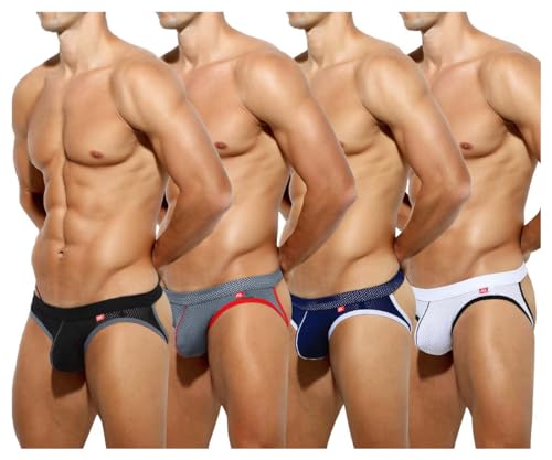 Casey Kevin Jockstrap Herren Tanga Strings Männer Atmungsaktiv Sportunterwäsche 3D Bulge Pouch Athletic Unterwäsche Thong von Casey Kevin