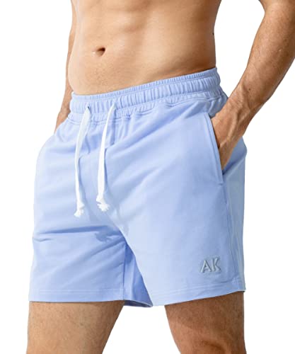 Casey Kevin Kurze Hose Herren Bermuda Shorts Baumwolle Jogginghose Sporthose Traininghose Tennishose Heim und Freizeit mit Reißverschluss, L von Casey Kevin
