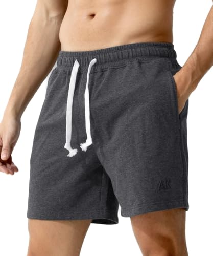 Casey Kevin Kurze Hose Herren Bermuda Shorts Baumwolle Jogginghose Sporthose Traininghose Tennishose Heim und Freizeit mit Reißverschluss von Casey Kevin