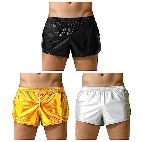 Casey Kevin Sexy Unterwäsche für Mann, Shorts Herren Gold Männer Silber Boxershorts von Casey Kevin