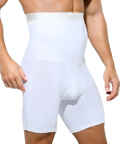 Casey Kevin Shapewear Boxershorts Herren Bauchweg Hose Männer Kompression Unterhose Unterhemd Hohe Taille Bauch Kontrolle Shorts von Casey Kevin