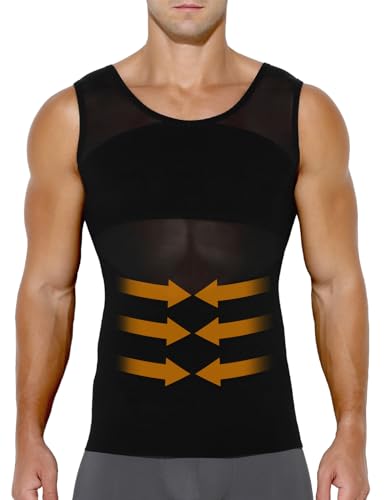 Casey Kevin Shapewear Unterhemd Herren, Bauchweg Unterhemd Herren, Kompressionsunterwäsche Tank Top Herren, Kompressionsshirt Herren Body Shaper von Casey Kevin