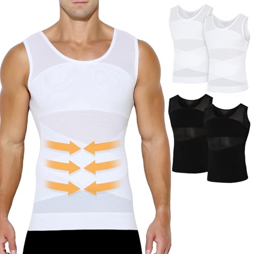 Casey Kevin Shapewear Unterhemd Herren, Bauchweg Unterhemd Herren, Kompressionsunterwäsche Tank Top Herren, Kompressionsshirt Herren Body Shaper von Casey Kevin