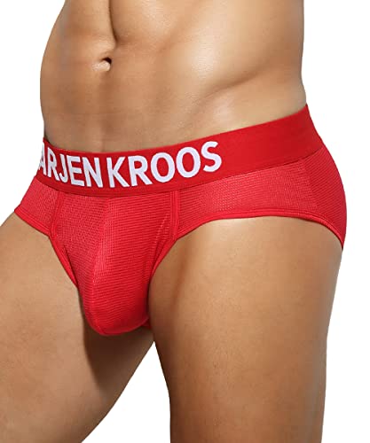 Casey Kevin Unterhosen Männer Eisseide Unterwäsche Herren Sport ohne Eingriff Atmungsaktive Sportslip Mesh Slip Breifs von Casey Kevin