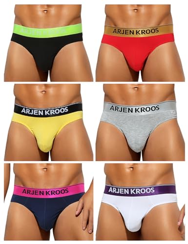 Casey Kevin String Tanga Männer Baumwoll Slips Herren Rückenfreies Gesäß Tangas T-Back Sportunterwäsche 6er Pack von Casey Kevin