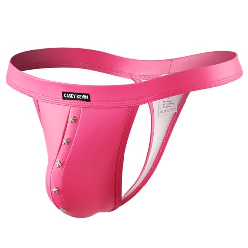 Casey Kevin String Tanga Männer PU Leder G-String Unterwäsche Slips Thong Unterhosen Low Rise T-Back Herren-Strings Casey Kevin String Tanga Männer PU Leder G-String Unterwäsche Slips Thong Unterhosen Low Rise T-Back Herren-Strings von Casey Kevin