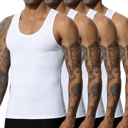 Casey Kevin Unterhemd Herren 4er Pack Tank Top Männer Ärmellos Tanktop für Herren von Casey Kevin