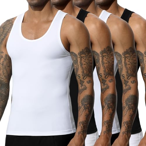 Casey Kevin Unterhemd Herren 4er Pack Tank Top Männer Ärmellos Tanktop für Herren von Casey Kevin