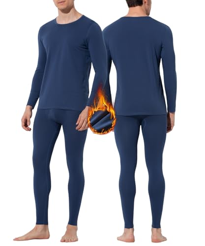 Casey Kevin Thermounterwäsche Set Herren Baumwolle Funktionsunterwäsche Skiunterwäsche Thermo Unterwäsche Männer Winter von Casey Kevin