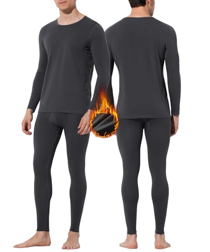 Casey Kevin Thermounterwäsche Set Herren Baumwolle Funktionsunterwäsche Skiunterwäsche Thermo Unterwäsche Männer Winter von Casey Kevin