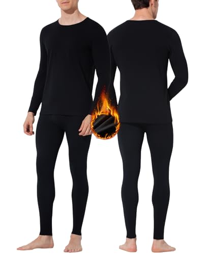 Casey Kevin Thermounterwäsche Set Herren Baumwolle Funktionsunterwäsche Skiunterwäsche Thermo Unterwäsche Männer Winter von Casey Kevin