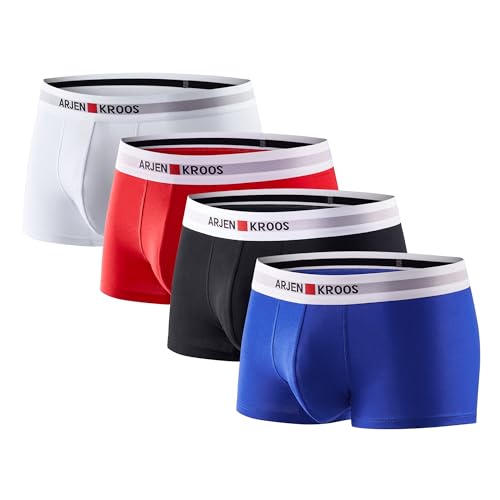 Casey Kevin Unterhosen Männer Retroshorts Herren Unterwäsche Herren Boxershorts aus Gekämmter Baumwolle, Keine kratzenden Etiketten von Casey Kevin