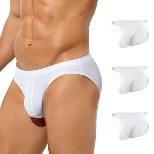Casey Kevin Unterhosen Männer Slip 3er Pack Herren-Slips Atmungsaktiv & Weich Basic Briefs Klassischer Unterwäsche Slips Herren von Casey Kevin
