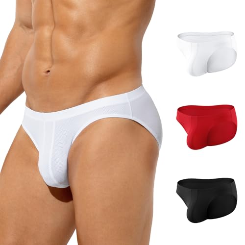 Casey Kevin Unterhosen Männer Slip 3er Pack Herren-Slips Atmungsaktiv & Weich Basic Briefs Klassischer Unterwäsche Slips Herren von Casey Kevin