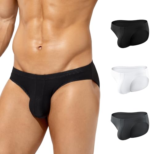 Casey Kevin Unterhosen Männer Slip 3er Pack Herren-Slips Atmungsaktiv & Weich Basic Briefs Klassischer Unterwäsche Slips Herren von Casey Kevin