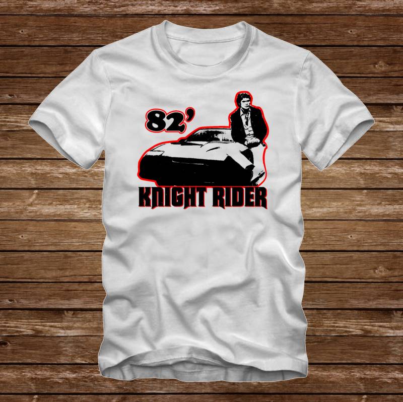 82' Knight Rider - T-Shirt Spaß 80Er Jahre Tshirt Erwachsene Größen S-3xl Viele Farben Michael Kitt David Hasselhoff 1982 Pontiac Trans Am -409 von CaseysQualityPrints