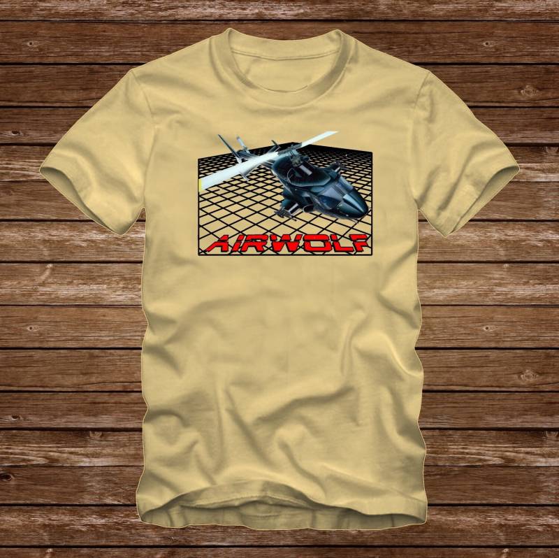 Airwolf Helicopter - Lustige Tshirt T-Shirt Erwachsene Größen S-3xl Viele Farben 80Er Jahre Tv von CaseysQualityPrints