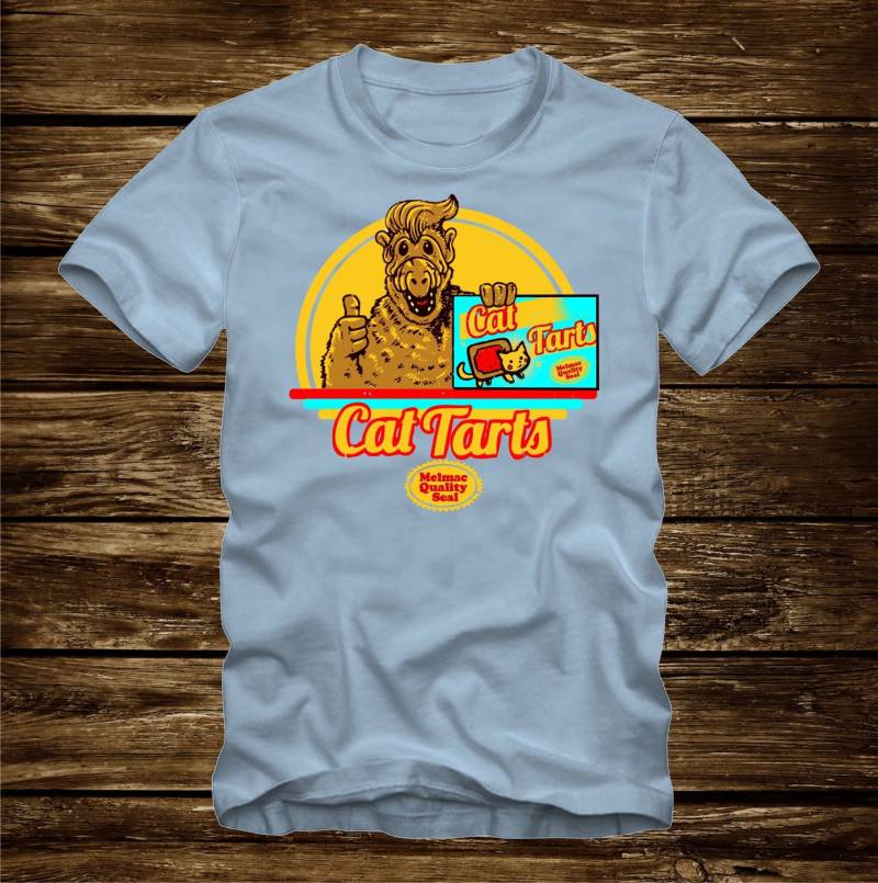 Alf - Cat Tarts Lustiges Tshirt T-Shirt Erwachsene Größen S-3xl Viele Farben 80Er Jahre Tv von CaseysQualityPrints