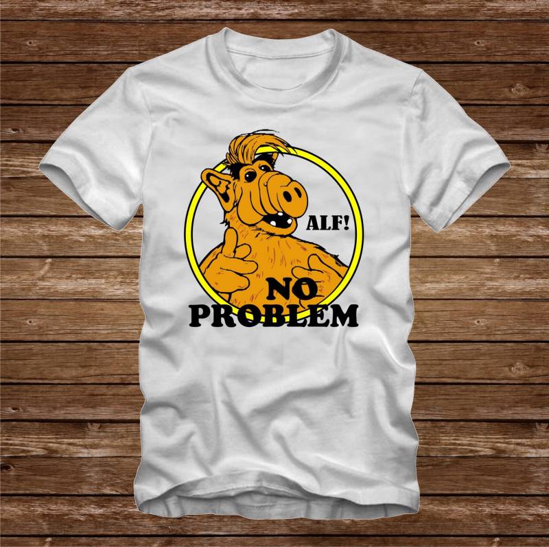 Alf - No Problem- Lustiges Tshirt T-Shirt Erwachsene Größen S-3xl Viele Farben 80Er Jahre Tv von CaseysQualityPrints