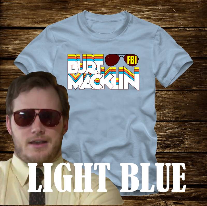 Auf Verkauf - Burt Macklin Fbi Retro T-Shirt Aus Parks Und Freizeit-Erwachsenen Größen Tv Chris Pratt Andy Dwyer Maus Ratte Vogelscheuche Boot Rec von CaseysQualityPrints