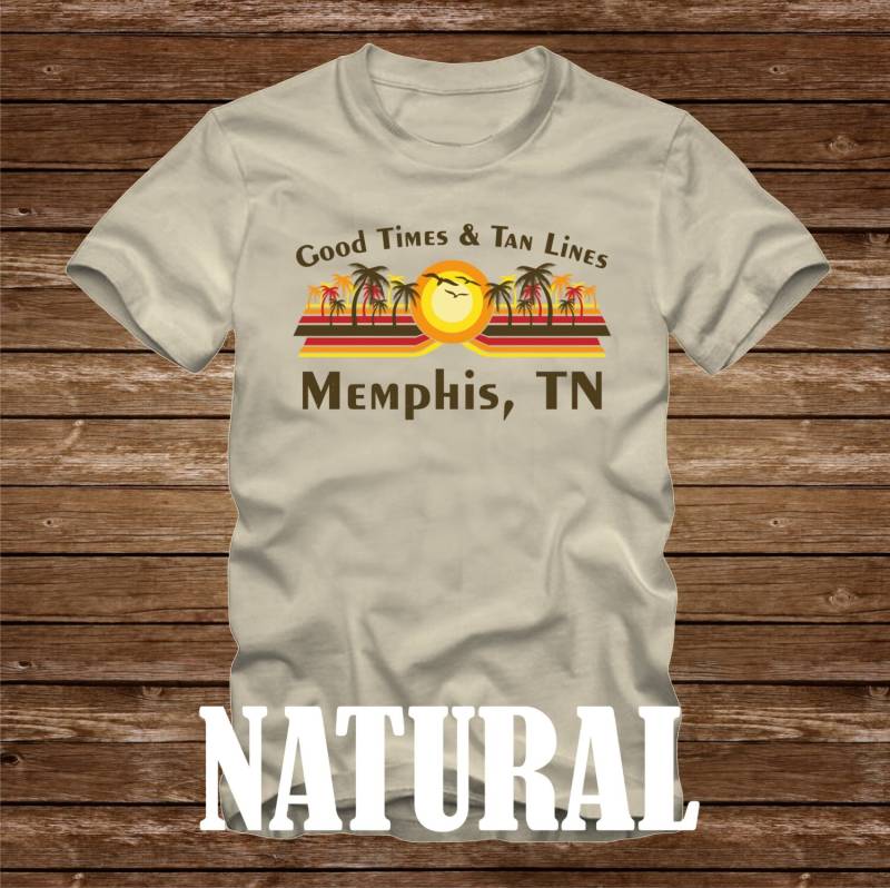 Gute Zeiten & Tan Linien Memphis, Tn T-Shirt - Viele Farben Erwachsene Größen Nicht Übereinstimmende Strand Ozean Küste Lustige Palme Tennessee von CaseysQualityPrints