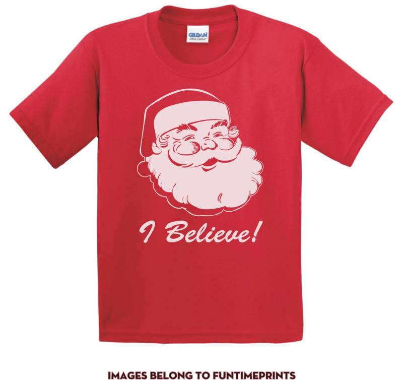 Ich Believe - T-Shirt Für Erwachsene Lustige Shirt Geschenk Santa Claus Weihnachten Urlaub Viele Farben 308 von CaseysQualityPrints