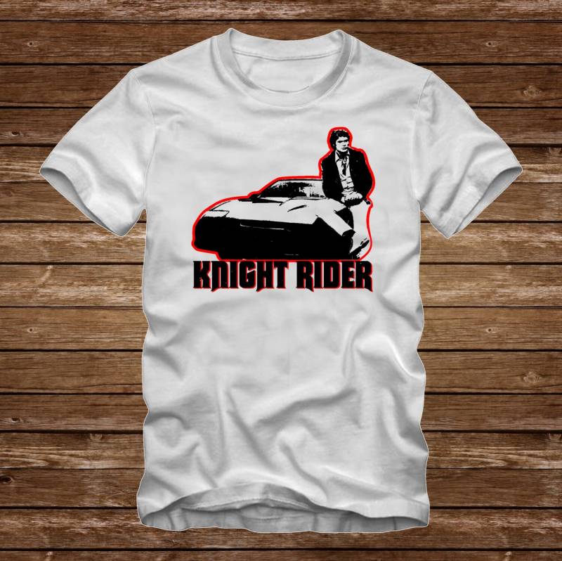 Knight Rider - T-Shirt Spaß 80Er Jahre Tshirt Erwachsene Größen S-3xl Viele Farben Michael Kitt David Hasselhoff 1982 Pontiac Trans Am -410 von CaseysQualityPrints