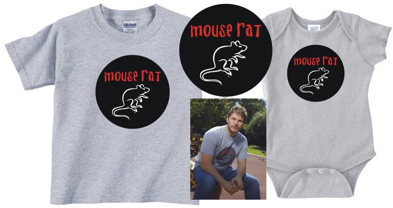 Mouse Rat - Jugend Kleinkind Und Größen T-Shirt Oder Body Parks Freizeit Andy Dwyer Chris Pratt Leslie Knope Band von CaseysQualityPrints