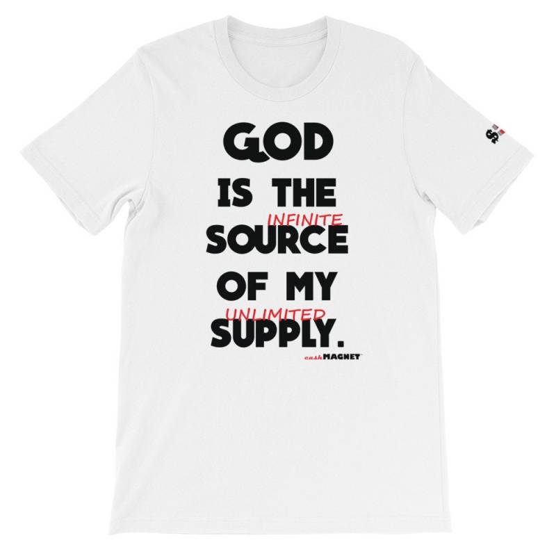Cash Magnet T-Shirt, Gott Ist Quelle, Kurzarm, Unisex Glaube Unbegrenzte Versorgung Shirt, Gesetz Der Anziehung, Positives T-Shirt Cash Magnet T-Shirt, Gott Ist Quelle, Kurzarm, Unisex Glaube Unbegrenzte Versorgung Shirt, Gesetz Der Anziehung, Positives T-Shirt von CashMagnet