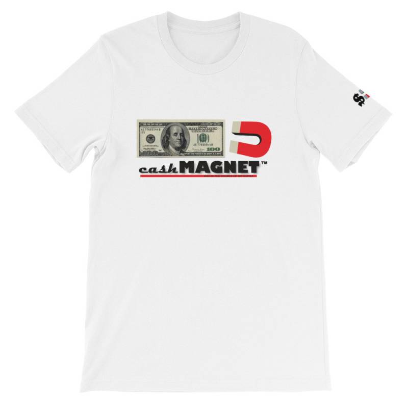 Geldmagnet, 100 Dollar Schein, Unisex T-Shirt, Kurzärmeliges Shirt Geldmagnet, 100 Dollar Schein, Unisex T-Shirt, Kurzärmeliges Shirt von CashMagnet