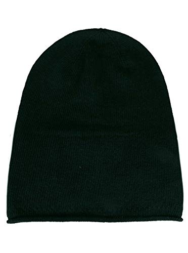 Zwillingherz Slouch-Beanie-Mütze mit Kaschmir - Hochwertige Strickmütze für Damen Mädchen Jungen - Hat - Unisex - One Size - warm und weich im Sommer Herbst und Winter Zwillingsherz (grün) von Cashmere Dreams