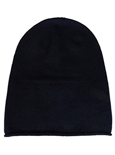 Zwillingherz Slouch-Beanie-Mütze mit Kaschmir - Hochwertige Strickmütze für Damen Mädchen Jungen - Hat - Unisex - One Size - warm und weich im Sommer Herbst und Winter Zwillingsherz (Navy) von Cashmere Dreams