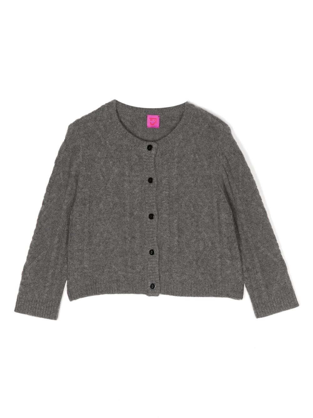 Cashmere in Love Kids Alaska Cardigan mit Zopfmuster - Grau von Cashmere in Love Kids