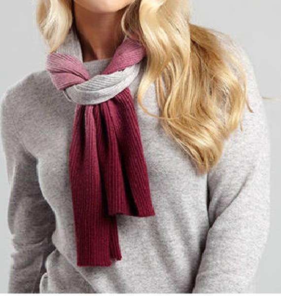 Pink Dip Dye Kaschmirschal Pink Dip Dye Kaschmirschal von CashmereFinds