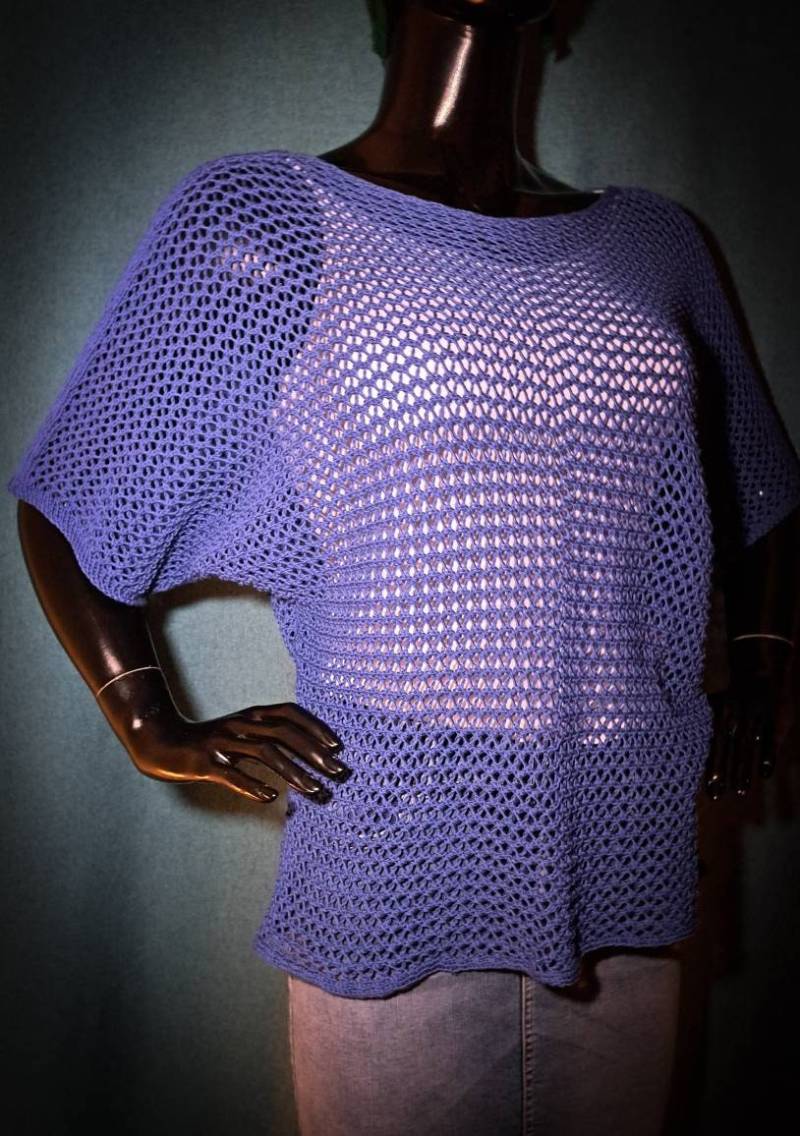 Sommerpulli in Netzoptik. Oversize Sommerpulli in Netzoptik. Oversize von CashmereFrauNadja