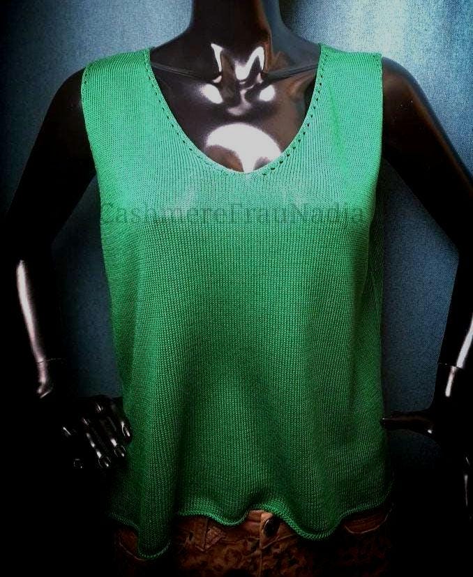 Tanktop 100% Seide/Silk. Gr.40/42 von CashmereFrauNadja