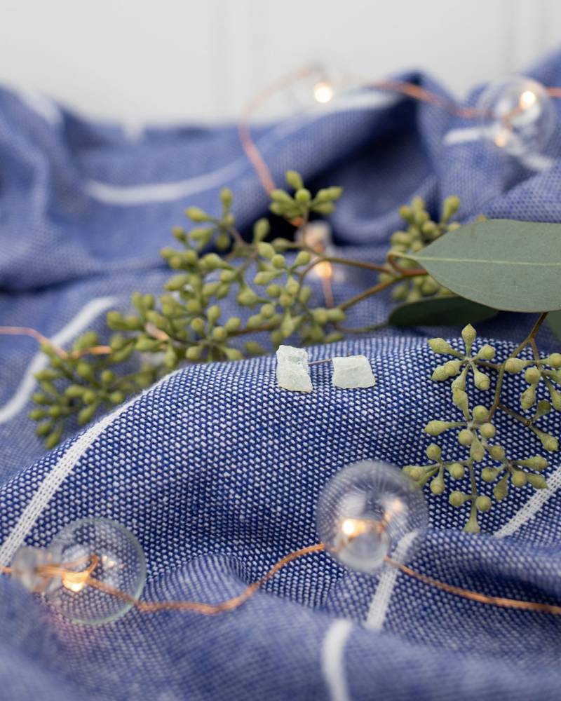 Türkis Ohrringe | März Geburtsstein Aquamarin Schmuck Natürlicher Grüne Stein Türkis Ohrringe | März Geburtsstein Aquamarin Schmuck Natürlicher Grüne Stein von CashmereandOak