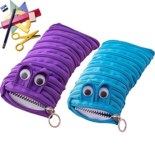 2pcs Reißverschluss Bleistift Case Niedliche Tierpensthülle School Bleistift Koffer Stellbeutel Briefpapiertasche Für Kinderschule Vorräte von Casiler