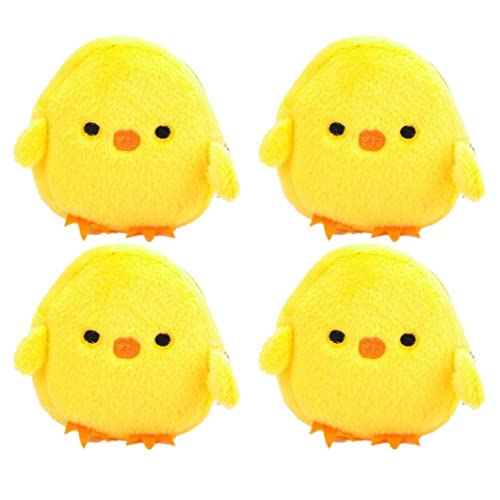 4 Stücke Cartoon Münze Geldbörse Kleine Gelbe Hähnchen Geldbörse Geld Veränderung Halter Tasche Plüsch Zipper Mini Beutel Für Ostern Geschenk von Casiler