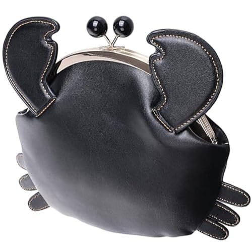 Casiler Süße Handtasche Krabben Tierform Crossbody Bag Leder Geldbeutel Umhängetasche Satchel Für Frauen Mädchen von Casiler