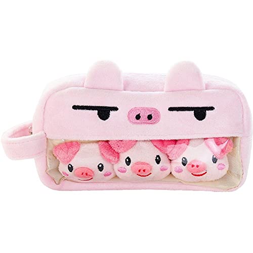 Casiler Süße Kaninchenstifte Hülle Stift Beutel Plüsch Kawaii Reißverschlussbeutel Kosmetische Make -up -organisator -Beutel Schulbüro Schreibwarenstiftbeutel von Casiler