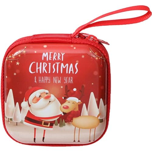 Weihnachtspannerwechsel Geldbörse Mini Brieftasche Tragbare Blechzinplatte Weihnachtsmünze Für Weihnacht Geschenk Für Mädchen Kinder Frauen Frauen von Casiler