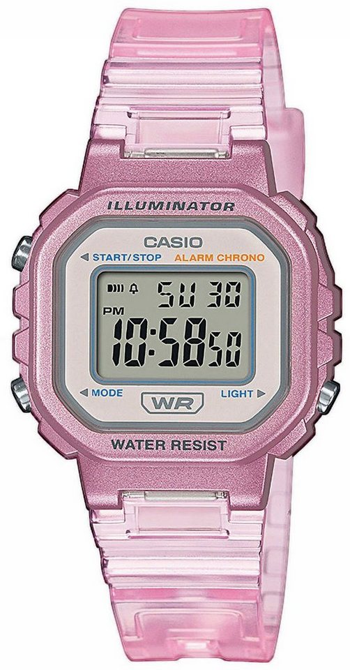 CASIO TIMELESS COLLECTION Chronograph LA-20WHS-4AEF, Quarzuhr, Armbanduhr, Digitaluhr, Geschenkidee, Geburtstag,Schulanfang von CASIO TIMELESS COLLECTION
