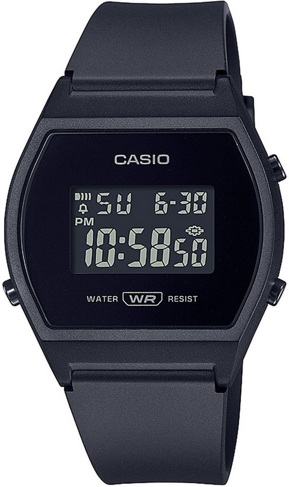 CASIO TIMELESS COLLECTION Chronograph LW-204-1BEF, Quarzuhr, Armbanduhr, Damenuhr, digital, Stoppfunktion von CASIO TIMELESS COLLECTION