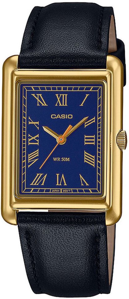 CASIO TIMELESS COLLECTION Quarzuhr LTP-B165GL-2BVEF, Armbanduhr, Damenuhr, analog, Lederarmband von CASIO TIMELESS COLLECTION