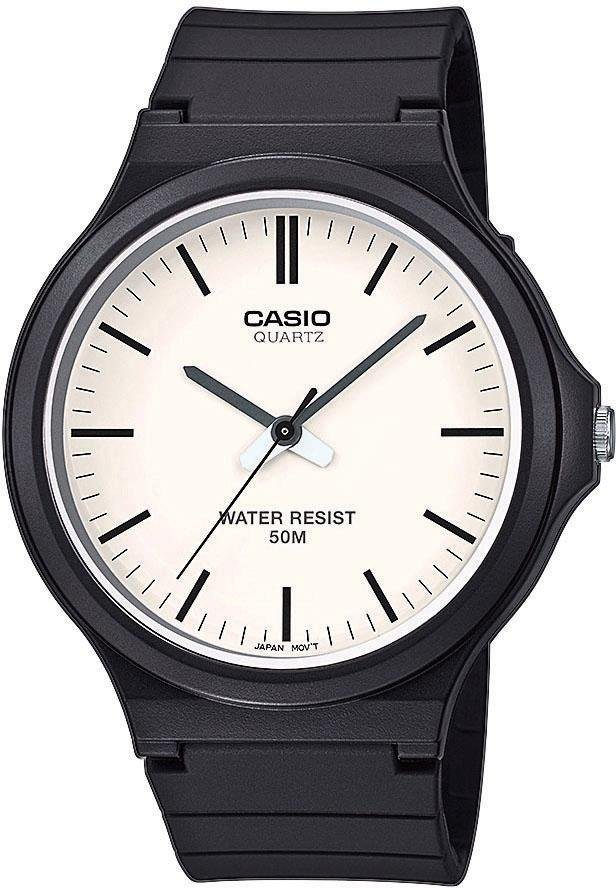CASIO TIMELESS COLLECTION Quarzuhr MW-240-7EVEF, Armbanduhr, Herrenuhr, analog, Resinarmband, Acrylglas von CASIO TIMELESS COLLECTION