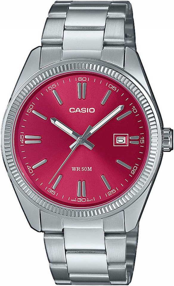 CASIO TIMELESS COLLECTION Quarzuhr MTP-1302PD-4AVEF, Armbanduhr, Herrenuhr, Damenuhr, analog, Datum, Neo-Display von CASIO TIMELESS COLLECTION