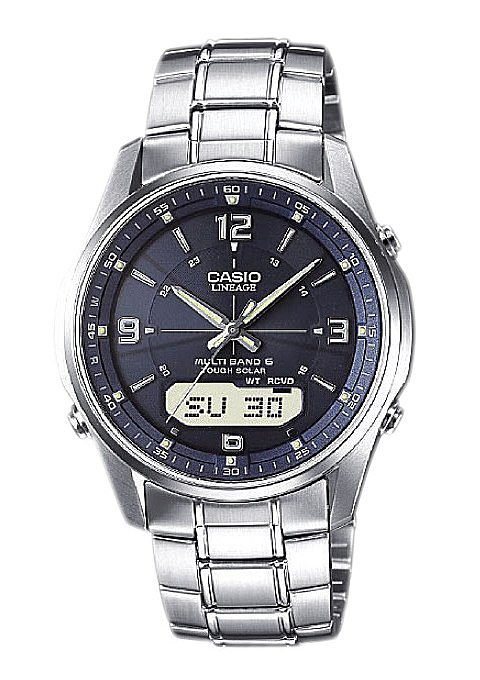 Casio Funk Funkchronograph LCW-M100DSE-2AER, Solaruhr, Armbanduhr, Herrenuhr, Edelstahlarmband, Saphirglas von Casio Funk