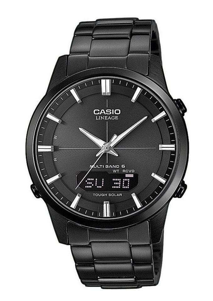 Casio Funk Funkchronograph LCW-M170DB-1AER, Solaruhr, Armbanduhr, Herrenuhr, Funkuhr, Edelstahlarmband, Saphirglas von Casio Funk