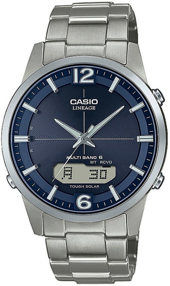 Casio Funk Funkchronograph LCW-M170TD-2AER, Armbanduhr, Herrenuhr, Solaruhr, Funkuhr, Titanarmband, Saphirglas von Casio Funk